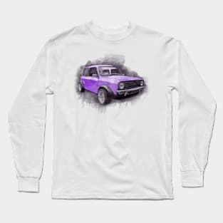 Yet Another Classic Mini Watercolour Purple Long Sleeve T-Shirt